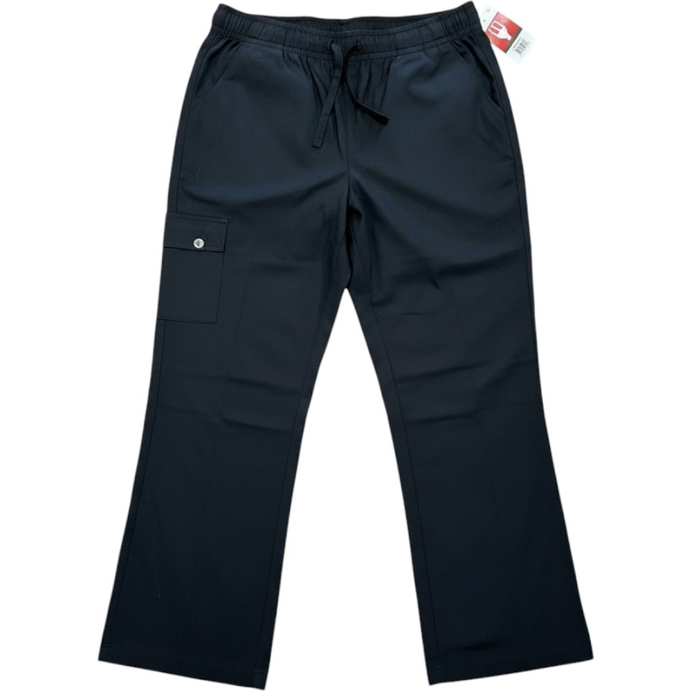 Chef Works Cargo Pants Black 3XL Elastic Drawstring Waist CPWO-BLK-3XL NEW